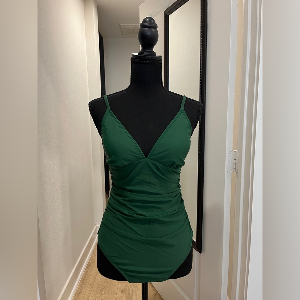 Cupshe Elegant Forest Green One Piece